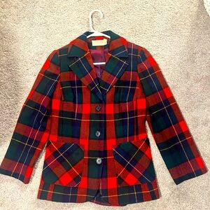 Pendleton Plaid Blazer